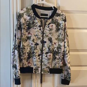 Floral bomber jacket